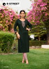 Aaradhya By 9 Street Hand Work Rayon Weaving Designer Kurtis Wholesale Price In Surat
